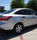 ford focus 2013 silver sedan s flex fuel 4 cylinders front wheel drive automatic 76011