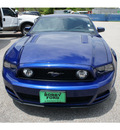 ford mustang 2013 blue coupe gt gasoline 8 cylinders rear wheel drive 6 speed manual 77531