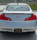 infiniti g35 2004 silver coupe gasoline 6 cylinders rear wheel drive shiftable automatic 77074