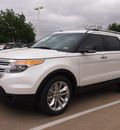 ford explorer 2013 off white suv xlt flex fuel 6 cylinders 2 wheel drive automatic 76011