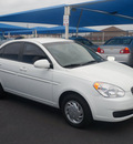 hyundai accent 2009 white sedan gls gasoline 4 cylinders front wheel drive automatic 76234