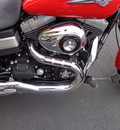 harley davidson fxdf 2010 red dyna fat bob 2 cylinders 6 speed 45342