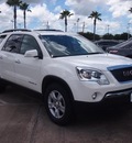 gmc acadia 2008 white suv slt 1 gasoline 6 cylinders front wheel drive shiftable automatic 77566