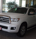 toyota sequoia 2013 white suv limited gasoline 8 cylinders 2 wheel drive automatic 78232