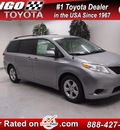 toyota sienna 2013 silver van le gasoline 6 cylinders front wheel drive automatic 91731