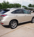 lexus rx 350 2013 beige suv gasoline 6 cylinders front wheel drive automatic 77074