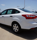 ford focus 2013 white sedan s flex fuel 4 cylinders front wheel drive automatic 75062