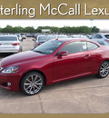 lexus is 350c 2013 red gasoline 6 cylinders rear wheel drive automatic 77074