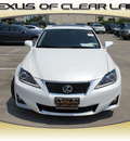 lexus is 250 2011 white sedan gasoline 6 cylinders rear wheel drive automatic 77546