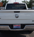 dodge ram 1500 2009 white pickup truck st gasoline 8 cylinders 2 wheel drive 5 speed automatic 78214