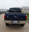 ford f 350 super duty 2008 dk  blue king ranch diesel 8 cylinders 4 wheel drive automatic 76108