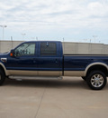 ford f 350 super duty 2008 dk  blue king ranch diesel 8 cylinders 4 wheel drive automatic 76108