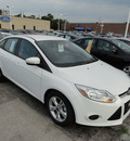 ford focus 2014 white sedan se flex fuel 4 cylinders front wheel drive automatic with overdrive 60546