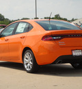 dodge dart 2013 orange sedan sxt gasoline 4 cylinders front wheel drive automatic 62034