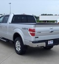 ford f 150 2013 silver lariat flex fuel 8 cylinders 4 wheel drive automatic 62708