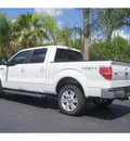 ford f 150 2013 white lariat gasoline 6 cylinders 4 wheel drive automatic 78550