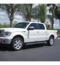 ford f 150 2013 white lariat gasoline 6 cylinders 4 wheel drive automatic 78550