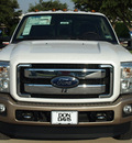 ford f 350 super duty 2014 white king ranch biodiesel 8 cylinders 4 wheel drive automatic 76011