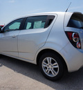 chevrolet sonic 2013 silver hatchback lt auto gasoline 4 cylinders front wheel drive 6 speed automatic 76266