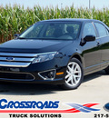 ford fusion 2012 black sedan sel gasoline 4 cylinders front wheel drive automatic 62708