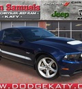 ford mustang 2012 dk  blue coupe gt gasoline 8 cylinders rear wheel drive automatic 77450