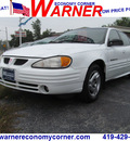 pontiac grand am 2000 white sedan se gasoline 4 cylinders front wheel drive automatic with overdrive 45840
