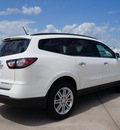 chevrolet traverse 2014 white lt gasoline 6 cylinders front wheel drive 6 speed automatic 76234
