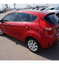 ford fiesta 2011 red hatchback se gasoline 4 cylinders front wheel drive automatic 78572