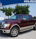 ford f 150 2009 dk  red king ranch flex fuel 8 cylinders 2 wheel drive automatic 76205