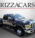 ford f 350 2008 black super duty dually lariat 4x4 diesel 8 cylinders 4 wheel drive automatic with overdrive 60546