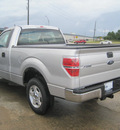 ford f 150 2013 silver reg cab 4x2 style flex fuel 6 cylinders 2 wheel drive not specified 77578