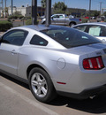 ford mustang 2012 silver coupe gasoline 6 cylinders rear wheel drive automatic 79925