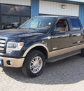 ford f 150 2013 black king ranch gasoline 6 cylinders 4 wheel drive automatic 78861