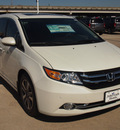 honda odyssey 2014 white van touring elite gasoline 6 cylinders front wheel drive automatic 77065