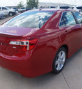 toyota camry 2014 red sedan se gasoline 4 cylinders front wheel drive 6 speed automatic 76053