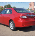 toyota corolla 2012 red sedan le gasoline 4 cylinders front wheel drive automatic 78041
