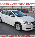 nissan sentra 2013 white sedan sv gasoline 4 cylinders front wheel drive automatic 78520