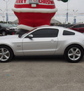ford mustang 2011 silver coupe gt gasoline 8 cylinders rear wheel drive 6 speed manual 77375