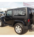 jeep wrangler 2012 black suv sahara gasoline 6 cylinders 4 wheel drive automatic 77375