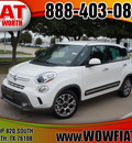 fiat 500l 2014 white hatchback trekking gasoline 4 cylinders front wheel drive automatic 76108