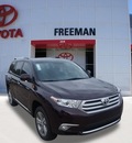 toyota highlander 2013 dk  red suv limited gasoline 6 cylinders front wheel drive 5 speed automatic 76053