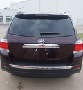 toyota highlander 2013 dk  red suv limited gasoline 6 cylinders front wheel drive 5 speed automatic 76053