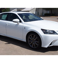 lexus gs 350 2014 white sedan f sport gasoline 6 cylinders rear wheel drive automatic 77074