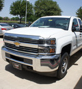 chevrolet silverado 2500hd 2015 white work truck 8 cylinders automatic 76051