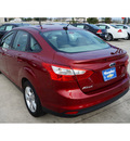 ford focus 2013 red sedan se flex fuel 4 cylinders front wheel drive not specified 77090