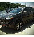 jeep cherokee 2014 black suv trailhawk 6 cylinders automatic 77375