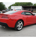 chevrolet camaro 2014 red coupe lt gasoline 6 cylinders rear wheel drive automatic 78114