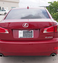 lexus is 250 2012 red sedan 6 cylinders automatic 77074
