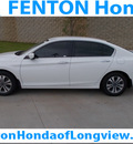 honda accord 2014 white sedan lx gasoline 4 cylinders front wheel drive cvt 75606