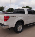 ford f 150 2013 off white lariat flex fuel 8 cylinders 4 wheel drive automatic 76011